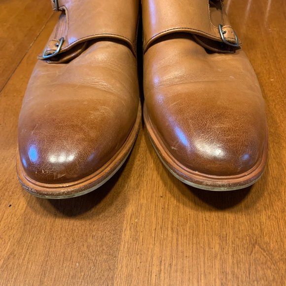 Warfield & Grand "James" Brown Leather Double Monk Strap Slip On Men's 10-M NICE - Picture 13 of 13